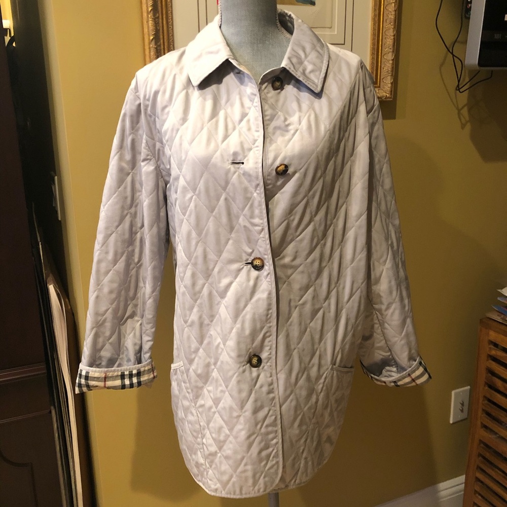 BURBERRY LIGHT BLUE/GREY JACKET SZ L
